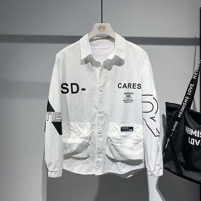 Chaqueta Casual para Hombre Estilo Coreano con Protección Solar y Detalles en Contraste - Image 5