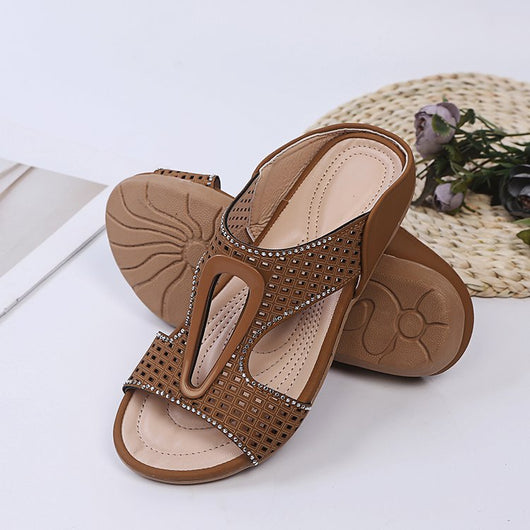 Sandalias Planas Caladas para Mujer - Diseño Hueco Perforado Verano - Image 11