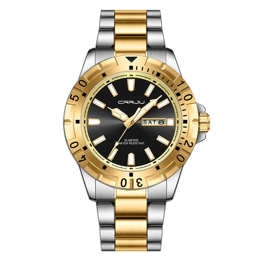 Reloj de Negocios para Hombre con Esfera Grande, Resistente al Agua y Doble Calendario - Image 4