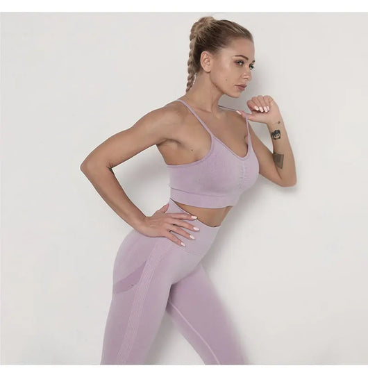 Traje de Yoga Largo Ajustado de Cintura Alta con Manga Larga - Image 33