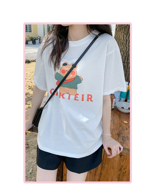 Blusa Blanca de Diseño Minimalista Manga Corta