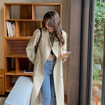 Gabardina Elegante y Minimalista para Mujer - Largo Medio - Image 5