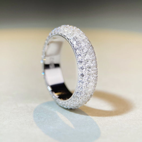 Anillo de Circonita Completa para Mujer - Diseño Brillante