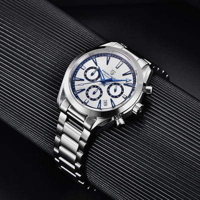 Reloj Cronógrafo de Cuarzo para Hombre Resistente al Agua