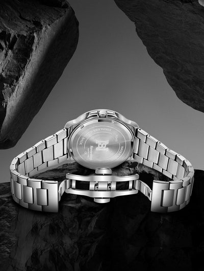Reloj Deportivo de Acero Inoxidable con Bisel Giratorio y Esfera de Cuarzo - Image 12