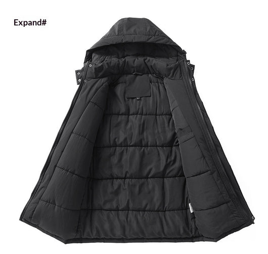Chaqueta Gruesa para Hombre con Capucha Desmontable - Image 11