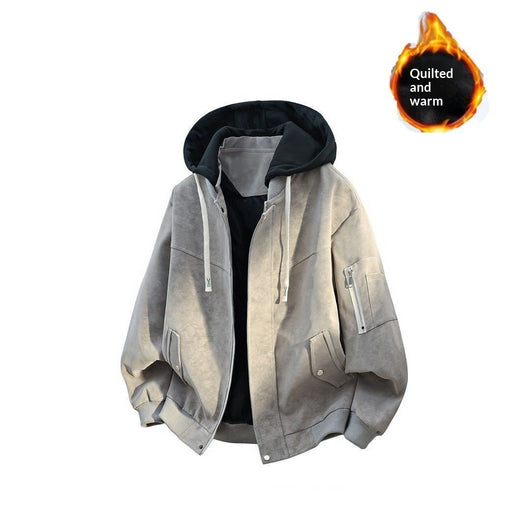 Chamarra Hoodie Hombre Versátil y Cómoda de Ajuste Relajado - Image 3