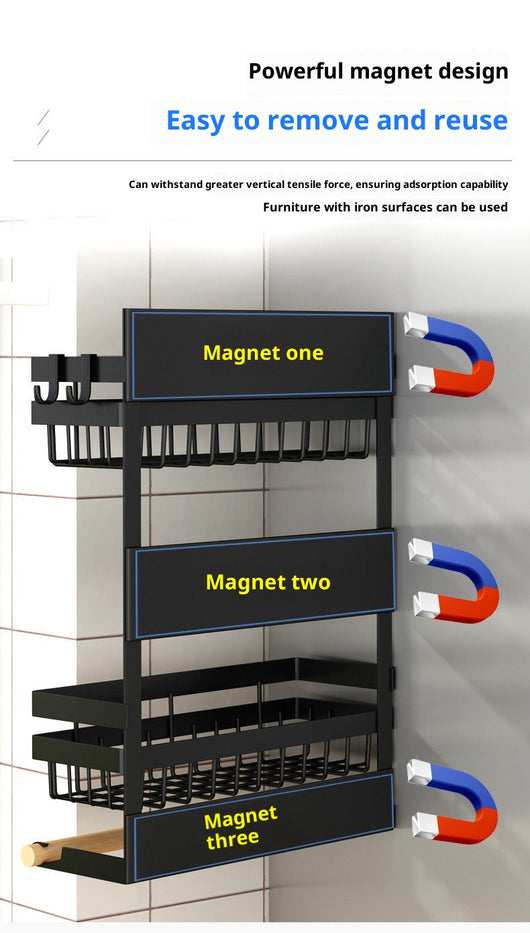 Organizador Magnético Lateral para Refrigerador sin Perforación - Image 16