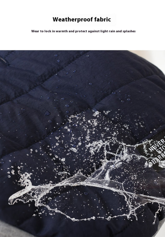 Chaqueta Acolchada Impermeable de Forro Polar Multicolor - Image 10