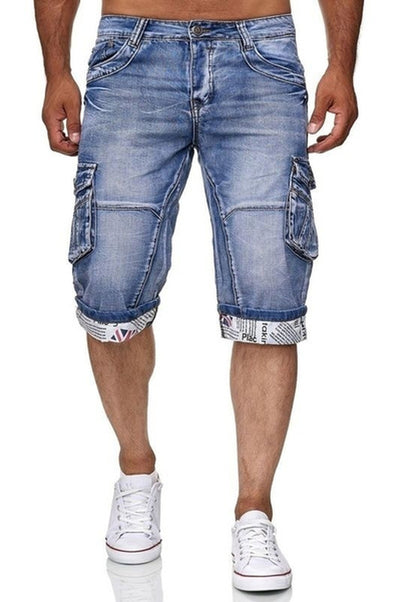 Shorts Denim Recto Clásico con Bolsillos Funcionales - Image 2
