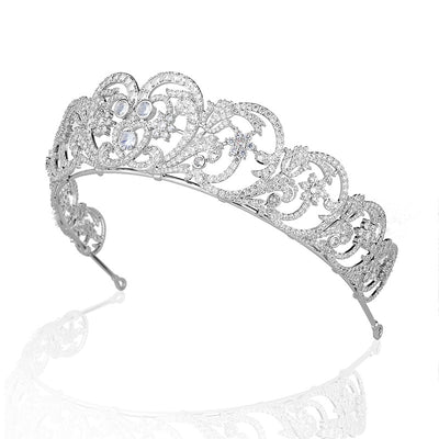 Juego de Joyas Nupcial Corona con Piedras Zircón - Accesorios para Boda - Image 11