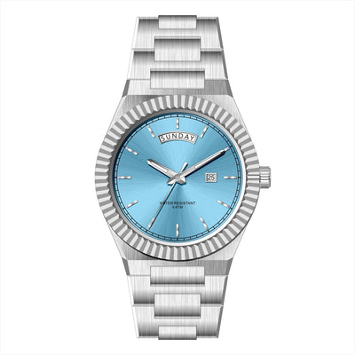 Reloj Ejecutivo de Acero Inoxidable con Correa de Cuero - Resistente al Agua - Image 21