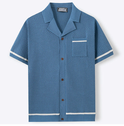 Playera de Punto Calada para Hombre - Estilo Casual Verano - Image 12