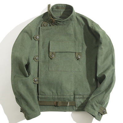 Chaqueta Militar de Algodón Lavado Ami - Verde Ejército para Hombre - Image 7