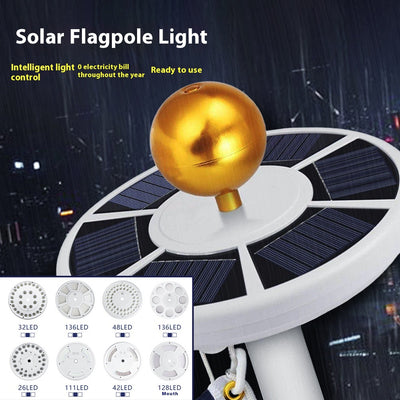 Lámpara Solar Impermeable para Banderas - Image 2