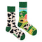 Calcetines Retro Asimétricos para Parejas - Algodón Cómodo Unisex