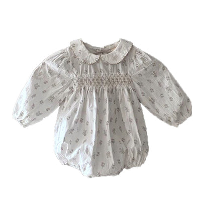 Vestido Infantil Otoñal con Cuello de Muñeca y Estampado Floral - Image 9