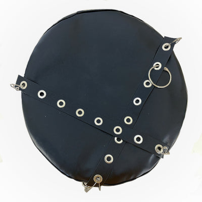 Boina Punk de Cuero PU con Cadenas y Tachuelas - Image 4