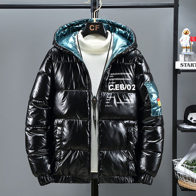 Chaqueta Acolchada de Invierno con Acabado Brillante