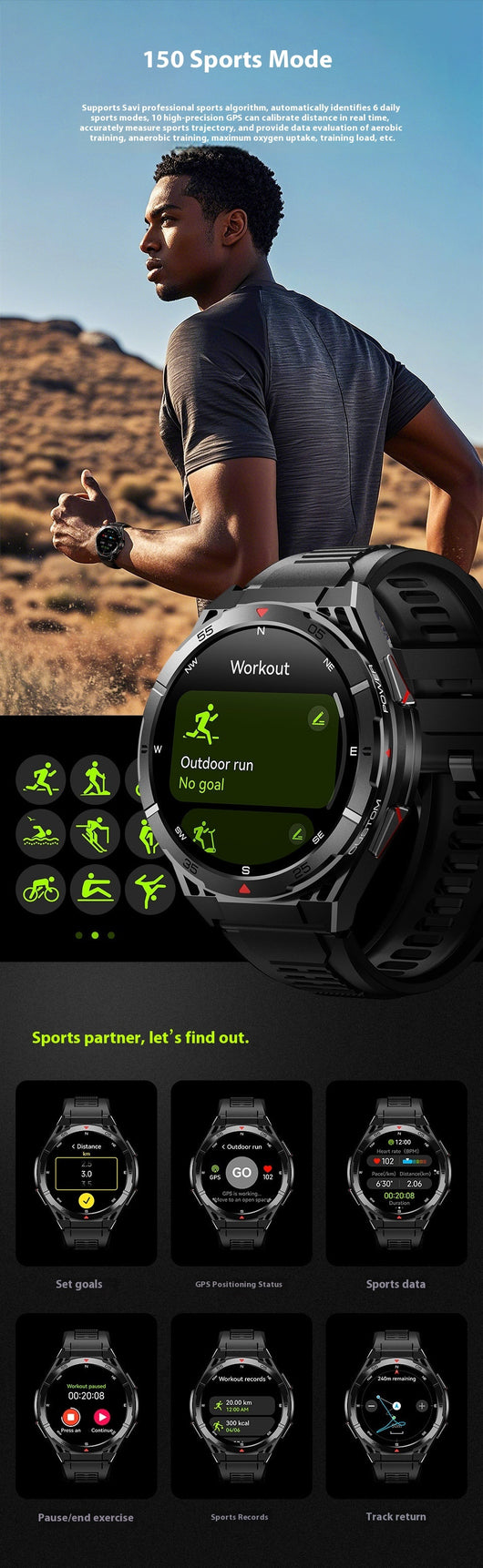 Reloj Inteligente GPS Dual-Band con Llamadas Bluetooth - Image 16