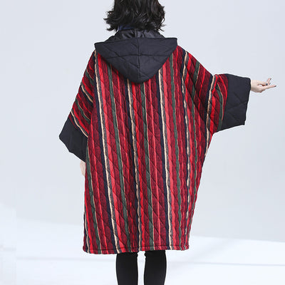 Abrigo Acolchado Suelto Estampado Talla Grande - Image 9