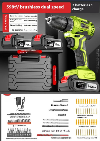 Taladro Percutor Inalámbrico Brushless con Batería de Litio - Image 7