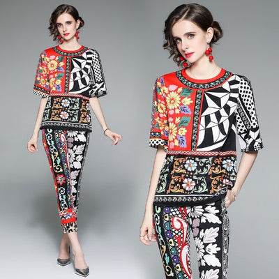 Conjunto Estampado de Moda Juvenil - Playera y Pantalón Corto - Image 6