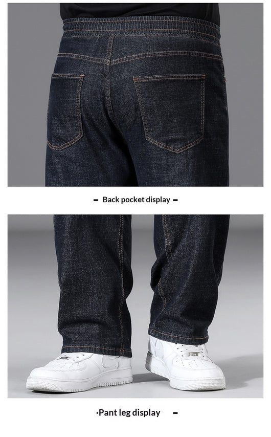 Pantalones Holgados de Cintura Elástica para Hombre Talla Grande - Image 10