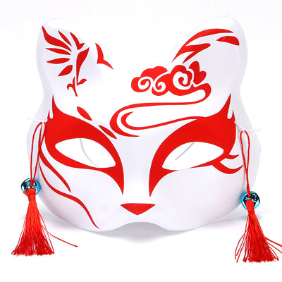 Máscaras de Gato y Zorro Estilo Japonés para Disfraz y Presentaciones Infantiles - Image 3