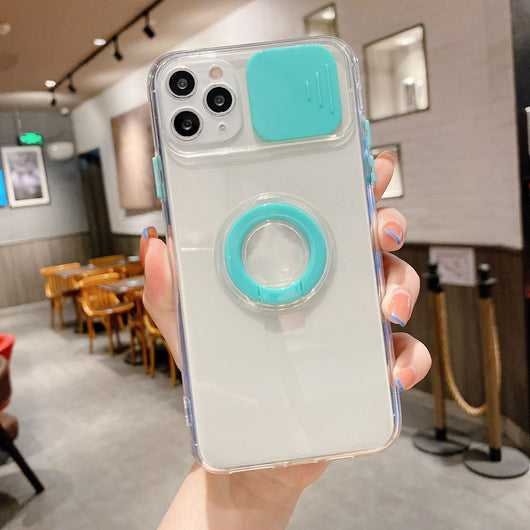 Funda TPU con Anillo Giratorio y Ventana de Colores para Teléfono - Image 7