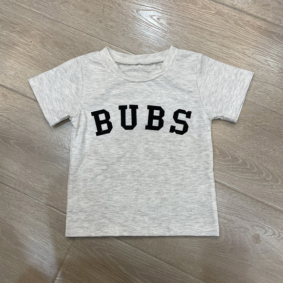 Playera Estampada con Letras de Manga Corta