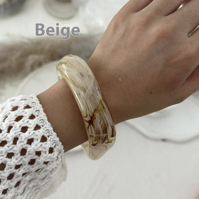 Pulsera de Acrílico Exagerada Estilo Europeo Americano con Diseño Translúcido Irregular - Image 16