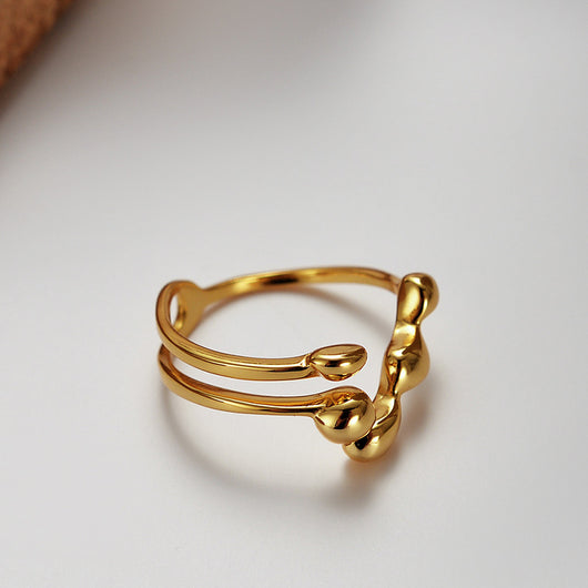 Anillo de Plata Esterlina 925 Diseño Irregular para Mujer - Image 6