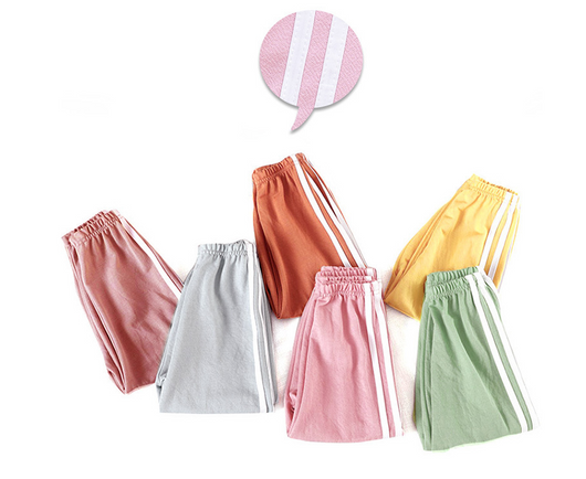 Pantalones deportivos holgados de seda de hielo para niños - Image 7