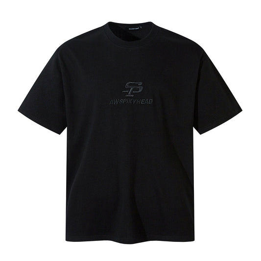 Camiseta Suelta de Algodón Puro para Hombre