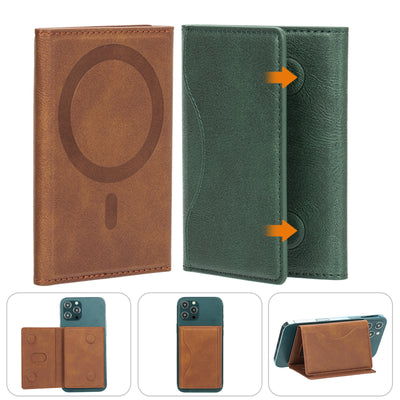 Billetera Magnética Tri-Fold de Cuero con Soporte para Tarjetas - Image 11