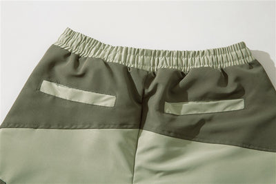 Shorts de Trabajo Patchwork Contraste para Hombre - Casual y Versátil - Image 19