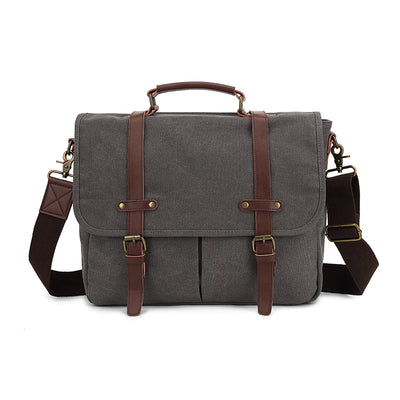 Bolsa de Lona Retro para Hombre - Bandolera de Estilo Vintage - Image 7