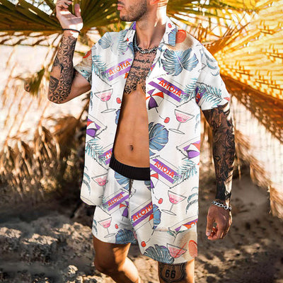Camisa Playera Suelta Retro para Hombre - Estilo Personalizado de Playa - Image 23