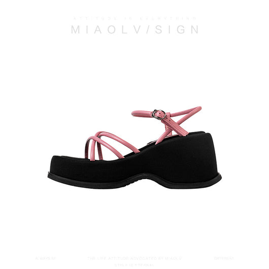 Sandalias Plataforma Impermeables con Tira Abierta para Mujer - Calzado de Verano - Image 4