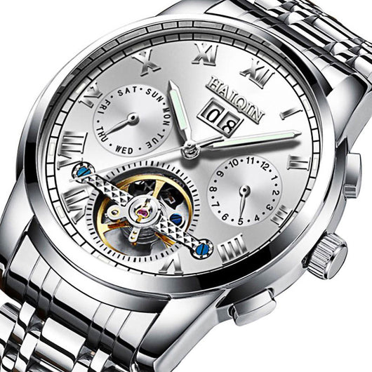 Reloj Automático Mecánico Hueco Luminoso Resistente al Agua para Hombre - Image 7