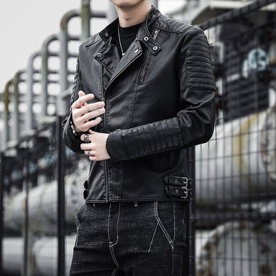 Chaqueta de Cuero para Hombre - Abrigo Elegante Otoño Invierno - Image 5