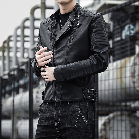 Chaqueta de Cuero para Hombre - Abrigo Elegante Otoño Invierno - Image 5