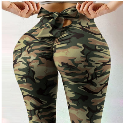 Pantalón Skinny Camuflado con Lazo Decorativo y Levantador de Glúteos - Image 12