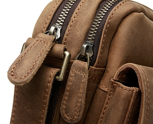 Bolsa Mensajera de Cuero para Hombre - Estilo Casual y Profesional - Image 15