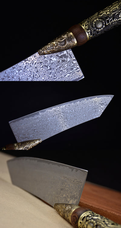 Cuchillo de Cocina Pequeño Dragon Steel - Hoja Afilada y Duradera - Image 11