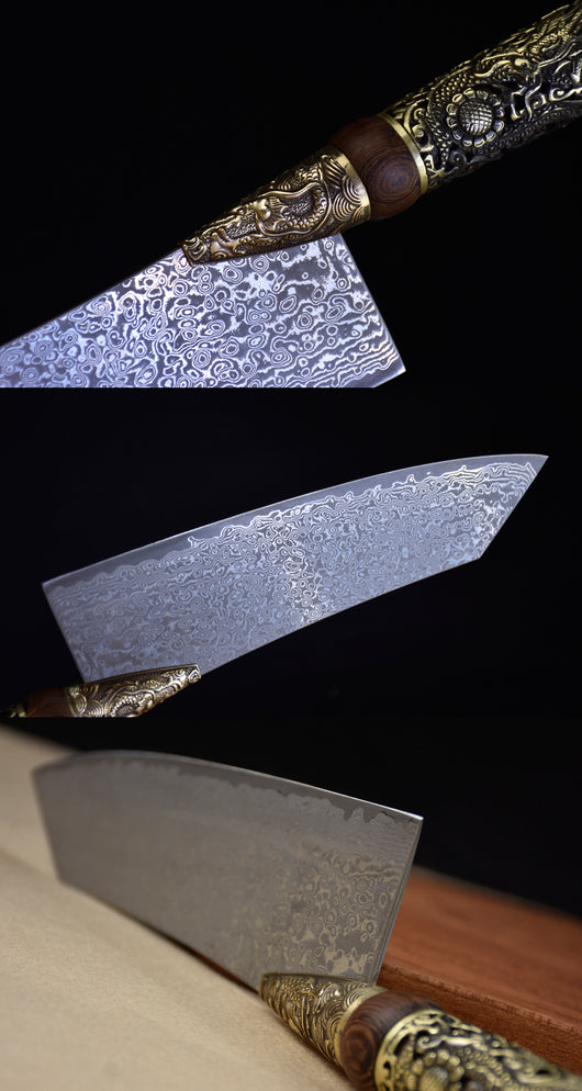 Cuchillo de Cocina Pequeño Dragon Steel - Hoja Afilada y Duradera - Image 11
