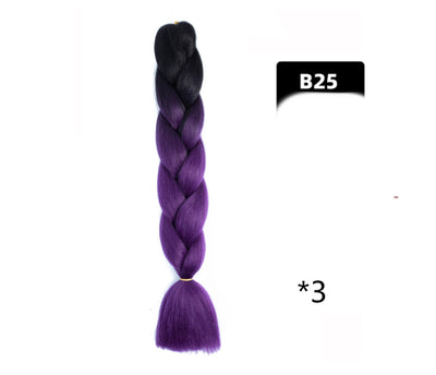 Peluca Trenzada Degradada Fibra Química Alta Temperatura - Image 59