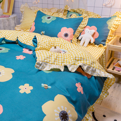 Juego de Cama Estilo Jardín Americano con Girasoles - Image 16