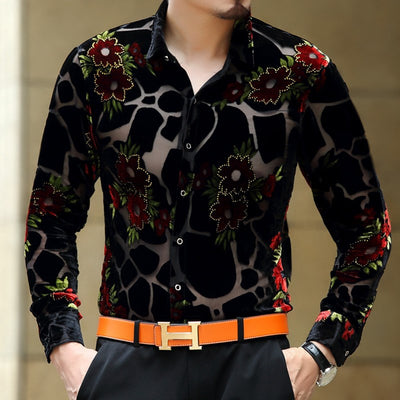 Camisa Manga Larga Slim Fit Elegante para Hombre - Image 10